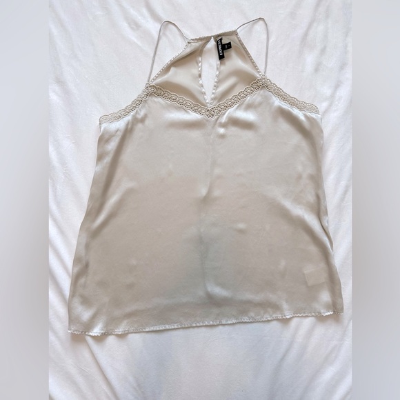Express Champagne Silky Tank Size L - Picture 1 of 1